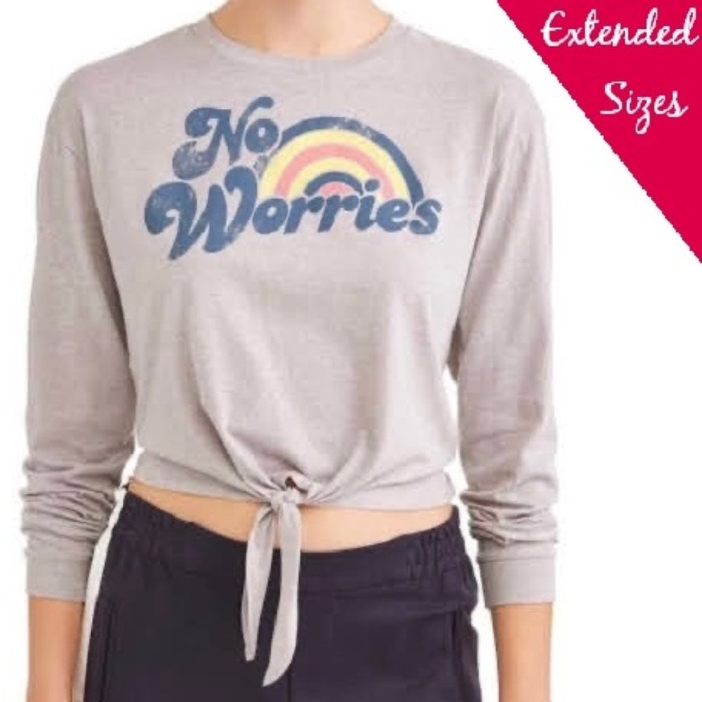 B2G1F! Made Right | No Worries Rainbow Graphic Tie Front